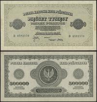 500.000 marek polskich 30.08.1923, seria B, nume