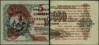 bilet zdawkowy – 5 groszy 28.04.1924, nadruk na 