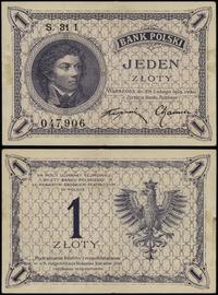 1 złoty 28.02.1919, seria 31 I, numeracja 047906