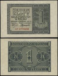 1 złoty 1.08.1941, seria AF, numeracja 0770638, 