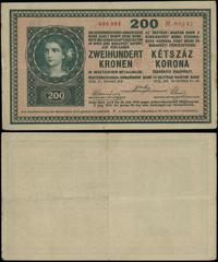 200 koron 27.10.1918, numeracja 000001 / 09747, 
