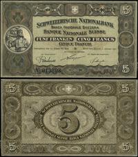 Szwajcaria, 5 franków, 1.01.1921