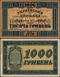 1.000 hrywien 1918, seria A, numeracja 0715384, 