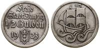 1/2 guldena 1923, Utrecht, Koga, moneta czyszczo