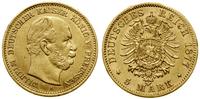 5 marek 1877 A, Berlin, złoto, 1.98 g, czyszczon