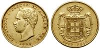 5.000 realów 1868, Lizbona, złoto, 8.85 g, nakła