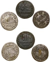 lot 3 monet, 3 fenigi 1753 (Münster – biskupstwo