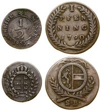 lot 2 monet, 1 fenig 1790 (Salzburg - arcybiskup