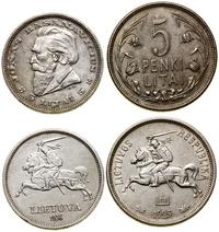 Litwa, 2 x 5 litów, 1925 i 1936