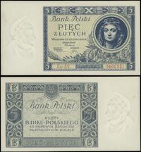 5 złotych 2.01.1930, seria DV, numeracja 5600551