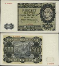 500 złotych 1.03.1940, seria B, numeracja 080620