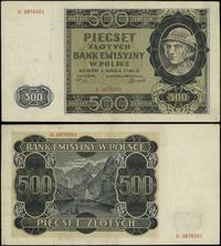 500 złotych 1.03.1940, seria B, numeracja 087620