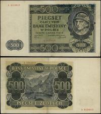 500 złotych 1.03.1940, seria A, numeracja 912461