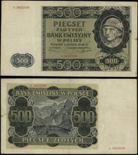 500 złotych 1.03.1940, seria A, numeracja 965329