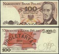 100 złotych 1.06.1986, seria SB, niska numeracja