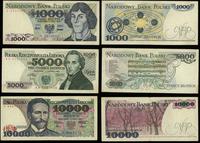 Polska, zestaw 3 banknotów, 1975–1987