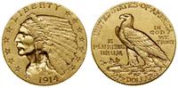 2 1/2 dolara 1914 D, Denver, typ Indian Head, zł
