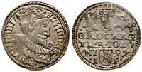 trojak 1597, Olkusz, korona z wąską kryzą, na aw