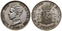 2 pesety 1905 SMV, Madryt, srebo próby 835, 10 g