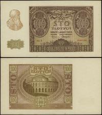 100 złotych 1.03.1940, seria E, numeracja 606218