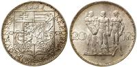 20 koron 1933, Kremnica, srebro próby 700, 12.00