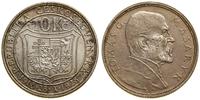 10 koron 1928, Kremnica, Tomáš Garrigue Masaryk,