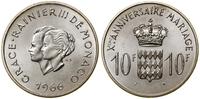 Monako, 10 franków, 1966