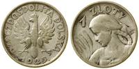 1 złoty 1925, Londyn, popiersie kobiety z kłosam