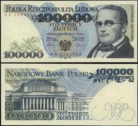 100.000 złotych 1.02.1990, rzadka, seria początk
