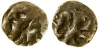 denar XIV/XV w., Aw: Orzeł, Rw: Lew w prawo, sre
