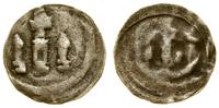 denar jednostronny XIV/XV w., Trzy wieże, srebro