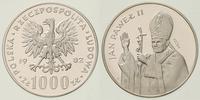 1.000 złotych 1982, PRÓBA Jan Paweł II, srebro, 