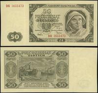 50 złotych 1.07.1948, seria DR, numeracja 165547