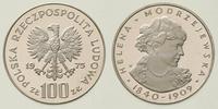 100 złotych 1975, Helena Modrzejewska, srebro, s
