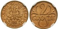 2 grosze 1936, Warszawa, wyśmienita moneta w pud
