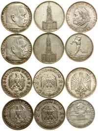 zestaw 6 monet, w skład zestawu wchodzi 5 marek 