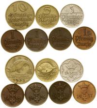 Polska, zestaw 7 monet, 1923–1937