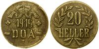20 halerzy 1916 T, Tabora, mała korona, AKS 631,