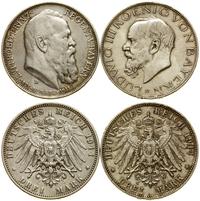 zestaw: 2 x 3 marki 1911, 1914, Monachium, razem