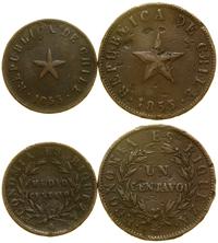 lot 2 monet 1853, 1/2 centavo oraz 1 centavo, ra