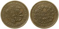 token o nominale 1 sou bez daty (1838), BANQUE D