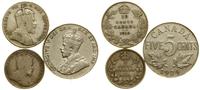 zestaw 3 monet, 5 centów 1903, 10 centów 1910 i 