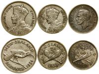 zestaw 3 monet, 3 pensy 1933, 6 pensów 1934 oraz