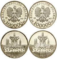 zestaw: 2 x 100.000 złotych 1990, USA, Solidarno