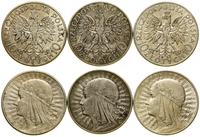 Polska, zestaw: 3 x 10 złotych, 2 x 1932, 1 x 1933