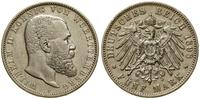 5 marek 1898 F, Stuttgart, moneta czyszczona, AK