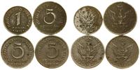 Polska, zestaw 4 monet, 1918 F