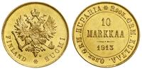 10 marek 1913 S, Helsinki, złoto próby 900, 3.23