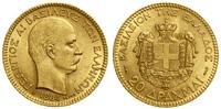 20 drachm 1884, Paryż, złoto próby 900, 6.45 g, 