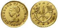 1 escudo 1824, Popayan, złoto próby 875, 3.32 g,